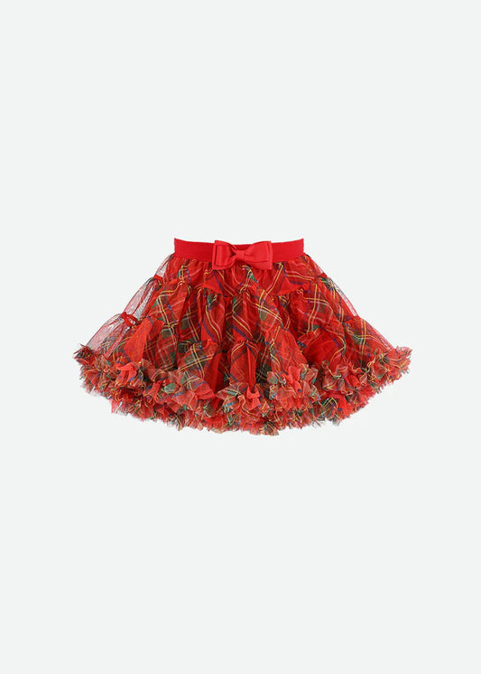 Nancy Baby Tartan Tutu Red