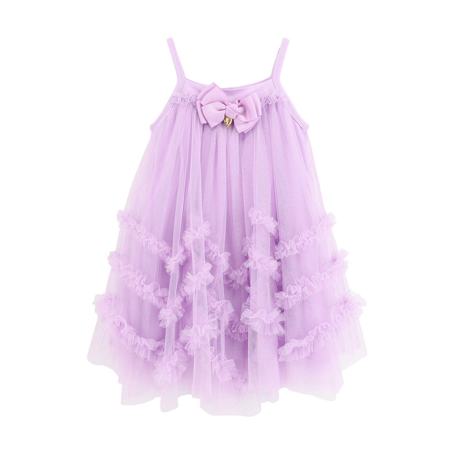 Zigzag Tulle Dress Lilac