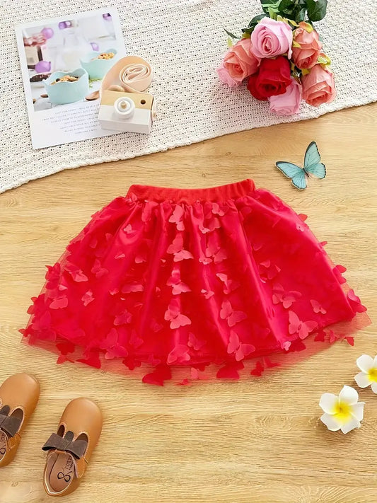 Butterfly Skirt Red