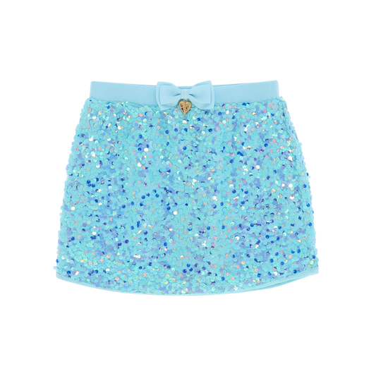 Diva Sequin Skirt Aqua