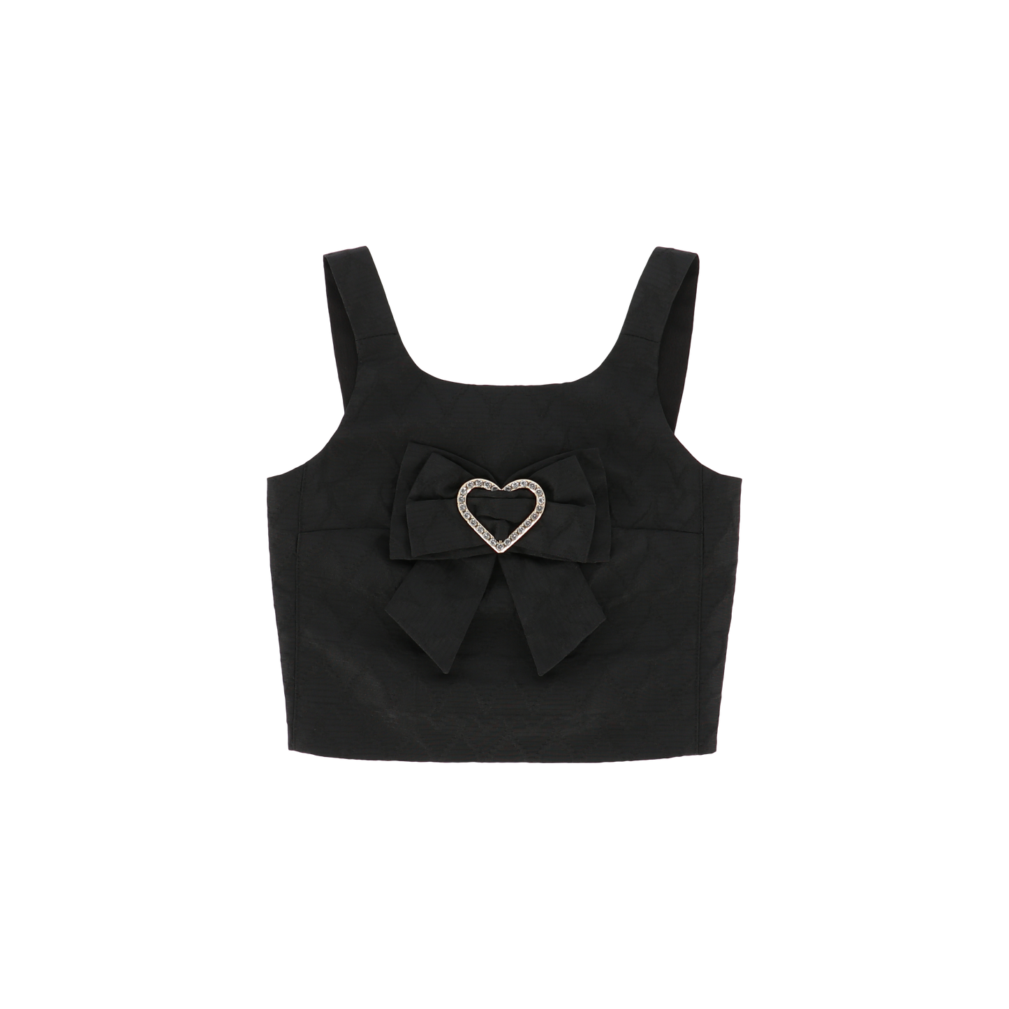 Adeana Jacquard Top Heart/Black