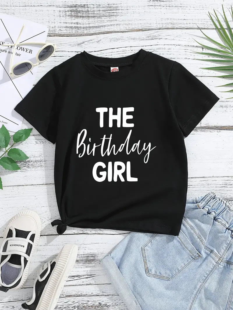 “The Birthday Girl” Short Sleeve T-Shirt Black