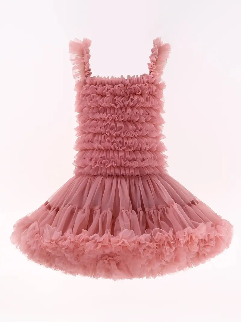 Little Divas Tutu Dress Tea Rose