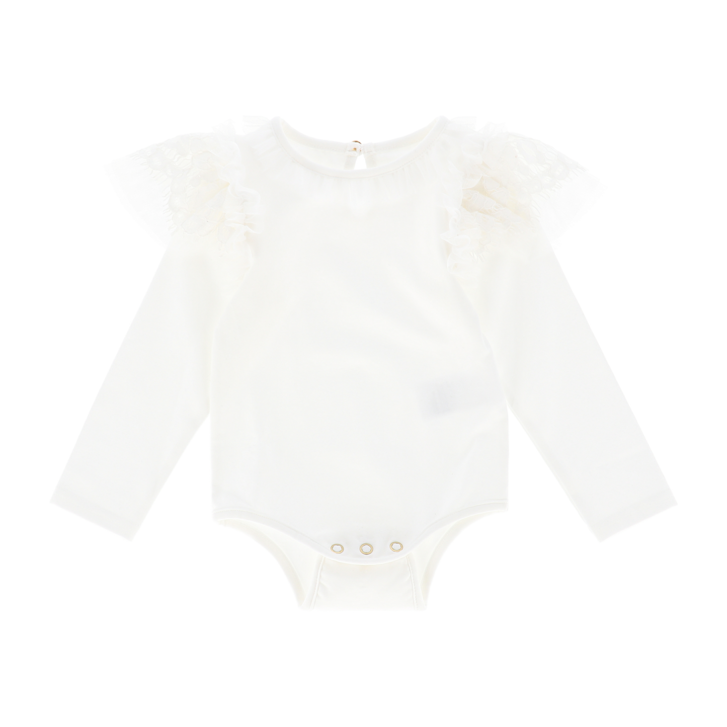 Primrose Lace Trim Babygrow Snowdrop