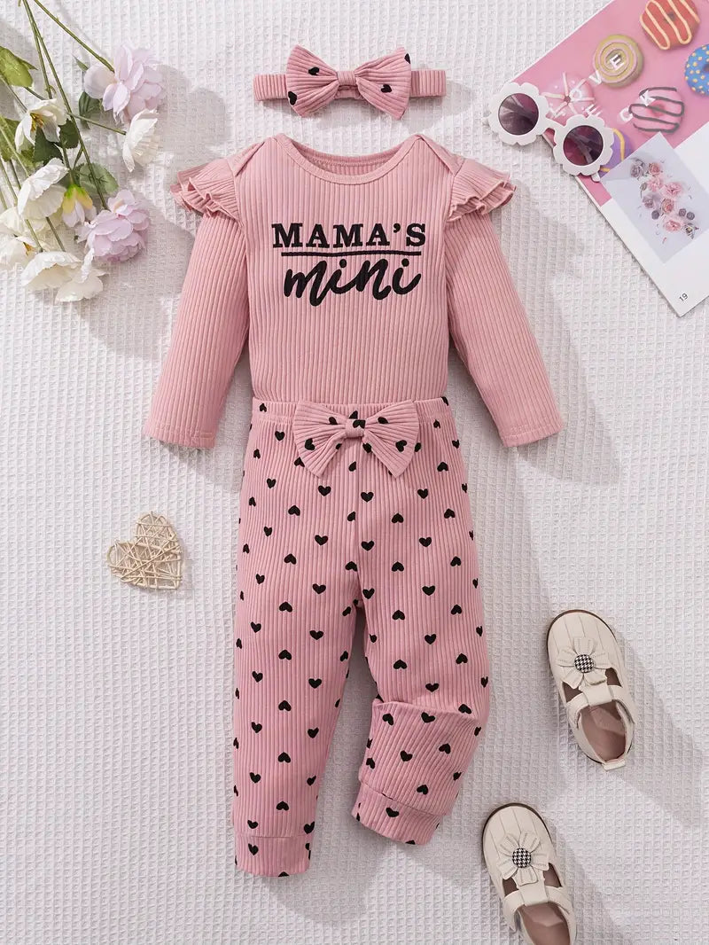 “Mama's Mini” Casual Outfit Tea Rose