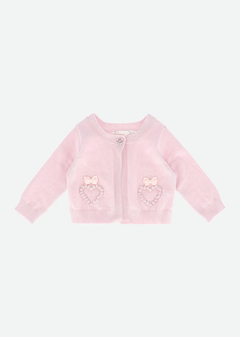 Milan Baby Cardigan Ballet Pink