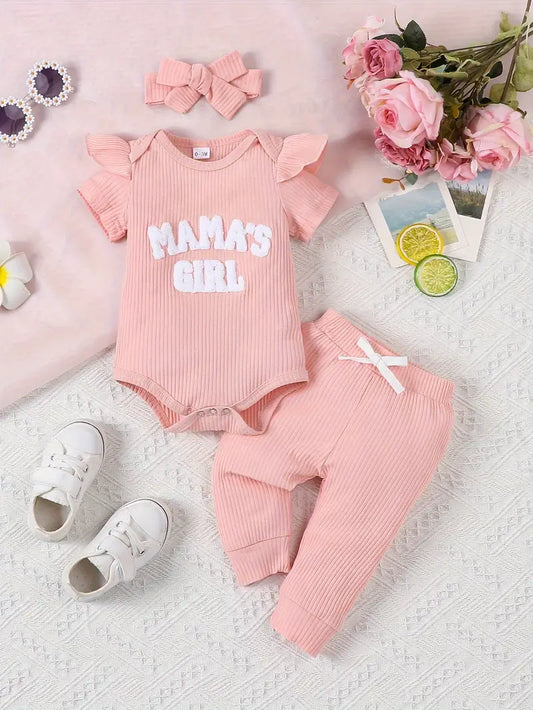 “Mama’s Girl” Casual Set Pink