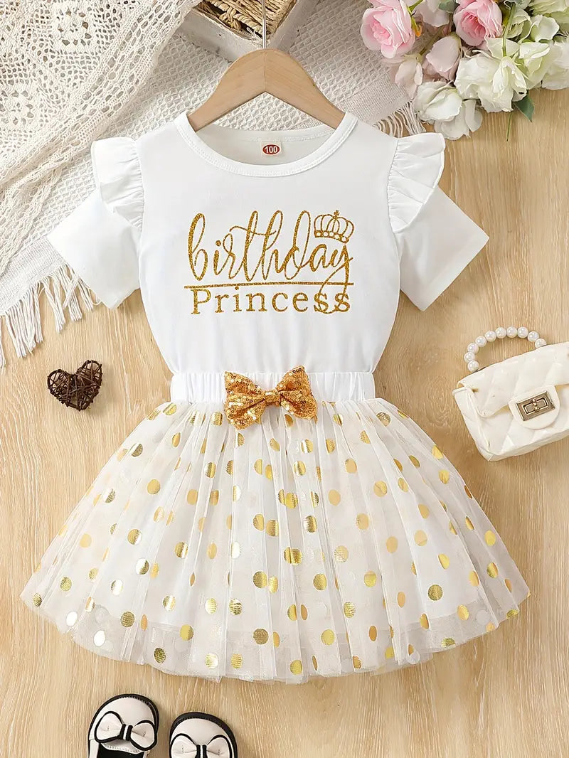 “Birthday Princess” Outfit Beige