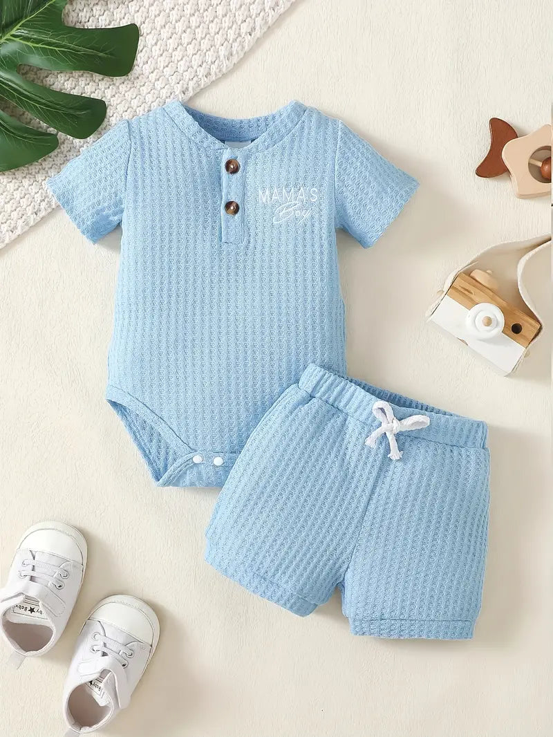 Summer Casual Outfit "Mama's Boy” Light Blue