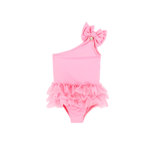 Galina One Shoulder Swimsuit Rose