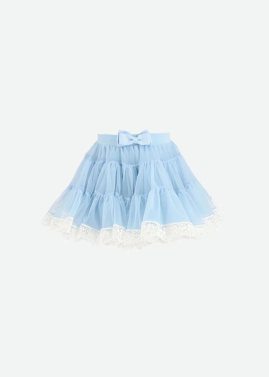 Claridges Baby Lace Trim Tutu Blue