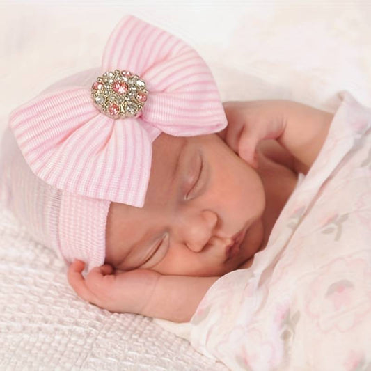 Baby Knitted Tire Cap Pink