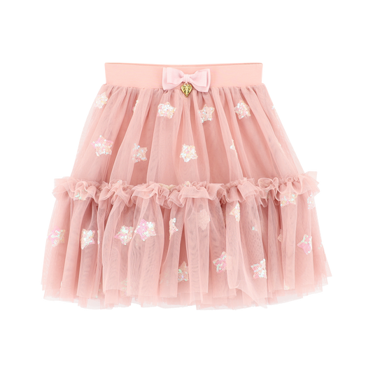 Shannon Sequin Star Skirt Tea Rose