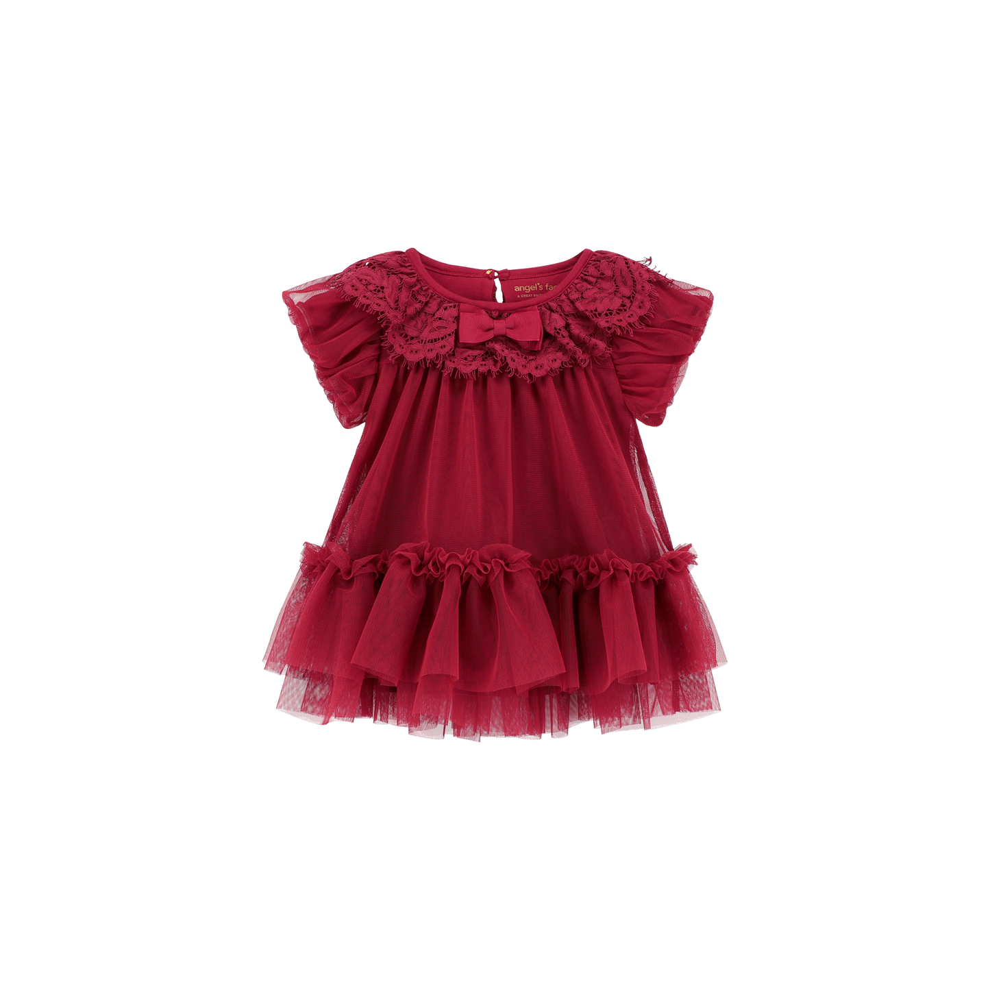 Iona Tulle Baby Dress Tibetan Red