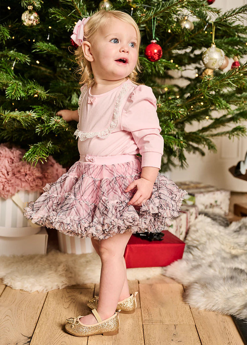 Nancy Baby Tartan Tutu Pink