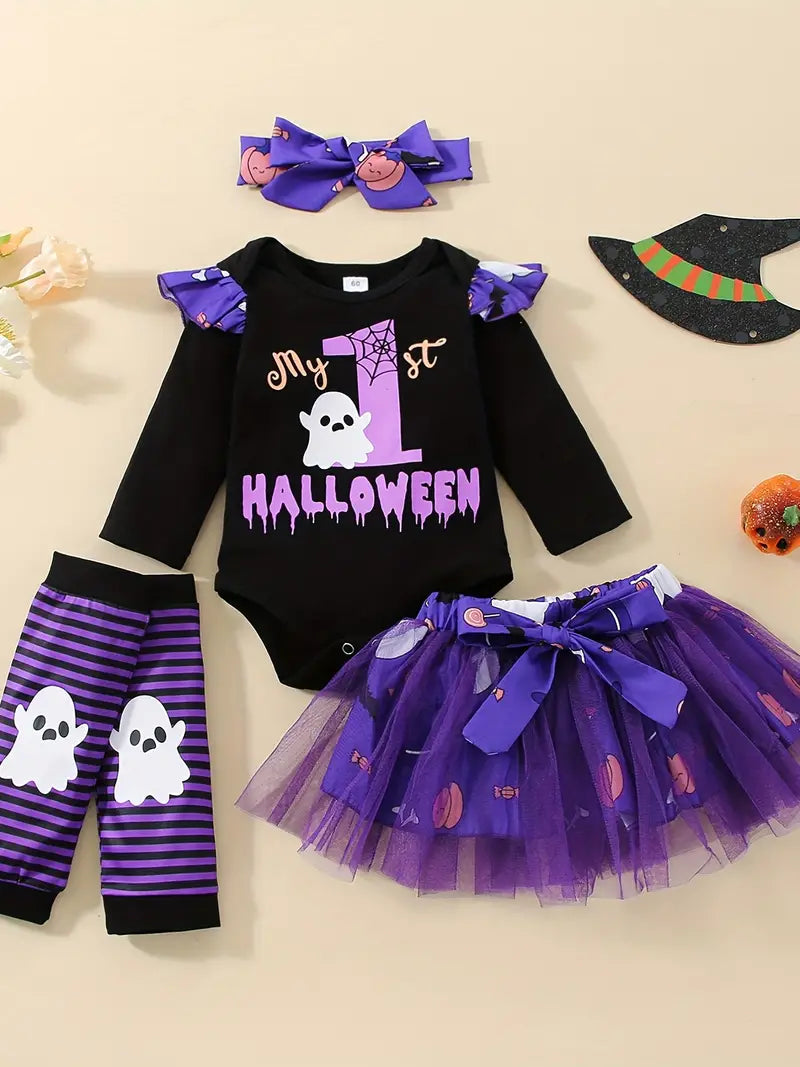 “My 1st Halloween” Outfit Purple