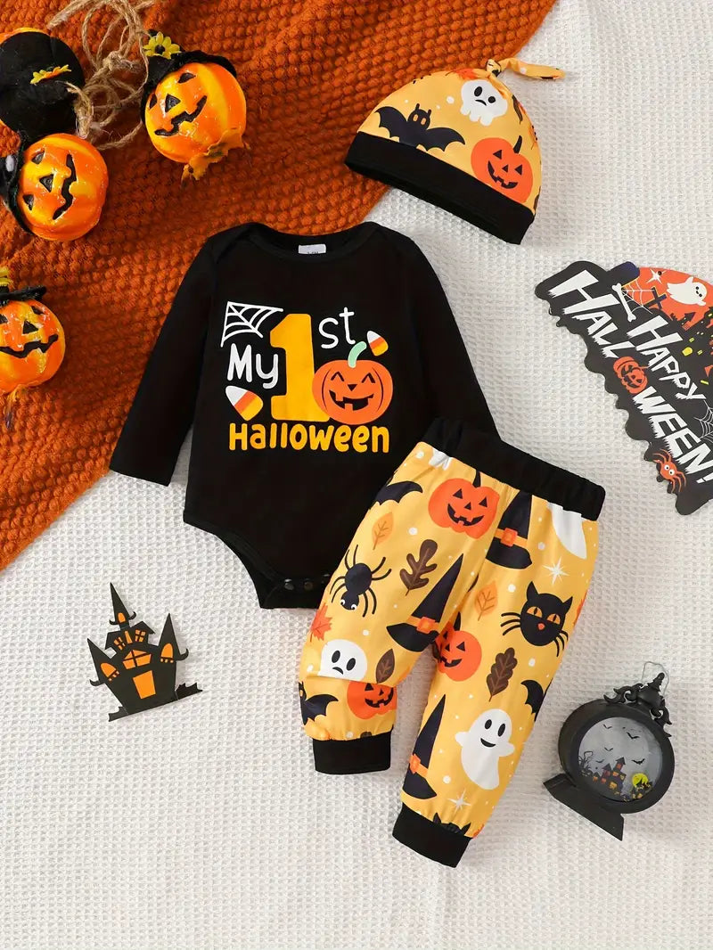 "My 1st Halloween” Unisex Outfit Orange